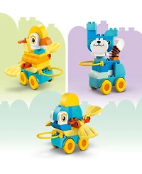 Lego Duplo Town 3 in1 Animals on Wheels 10448 Toy Building Set, 58 Pieces