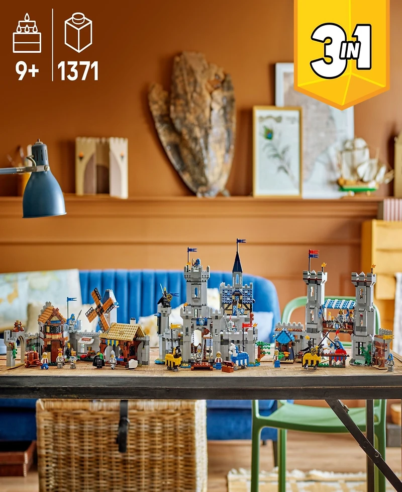 Lego Creator 3 in 1 Medieval Horse Knight Castle 31168, 1371 Pieces