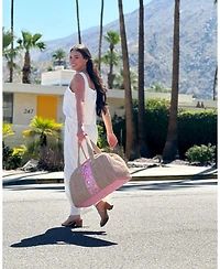Packed Party Woven Weekender Tote Bag