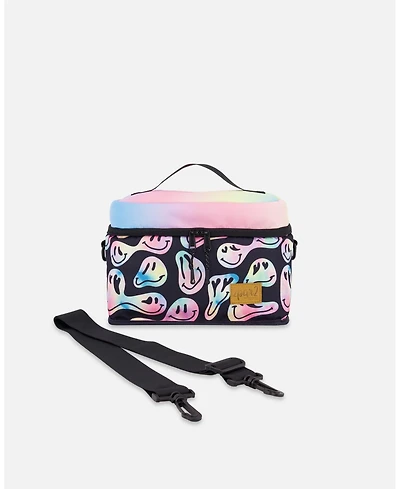 Deux par Deux Girl Lunch Box Smiley Face Girl - Toddler|Child