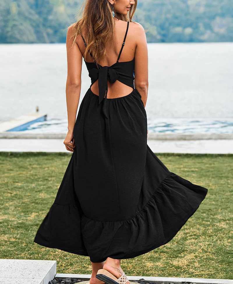 Cupshe Women's Bloom On Floral Maxi Beach Dress