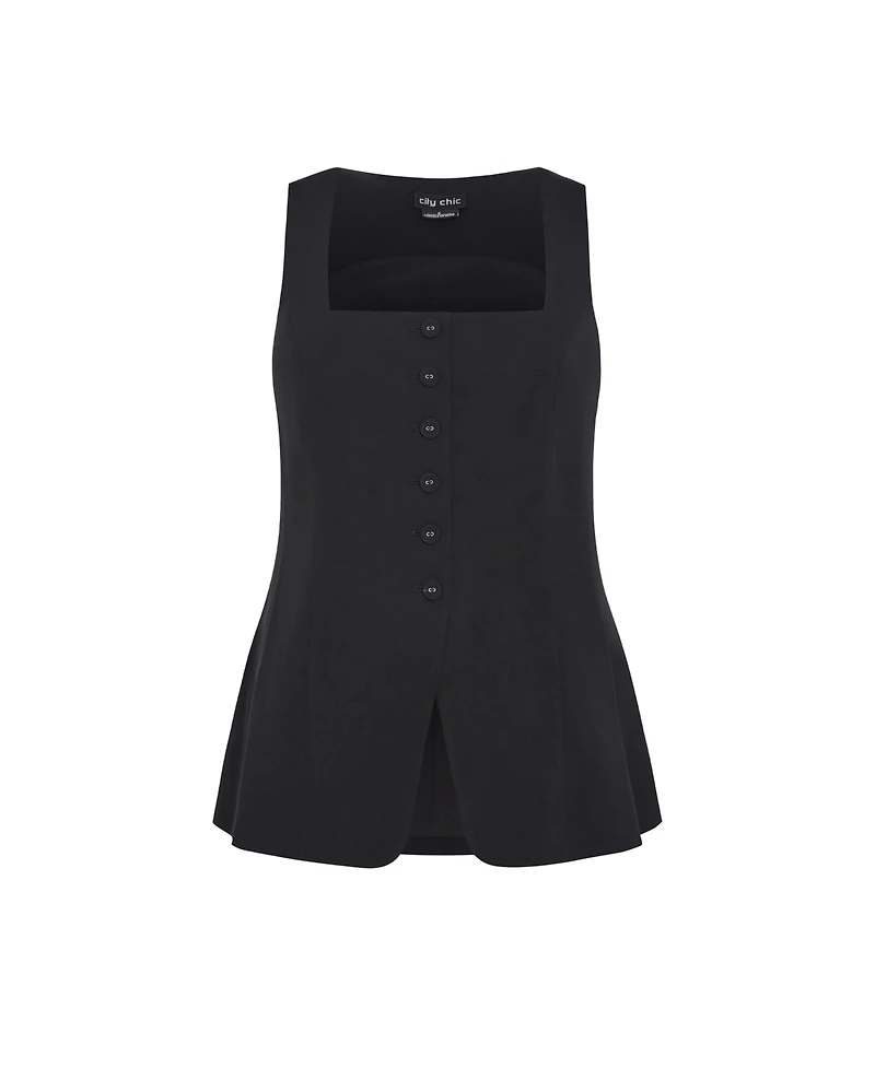 City Chic Plus Jaz Vest
