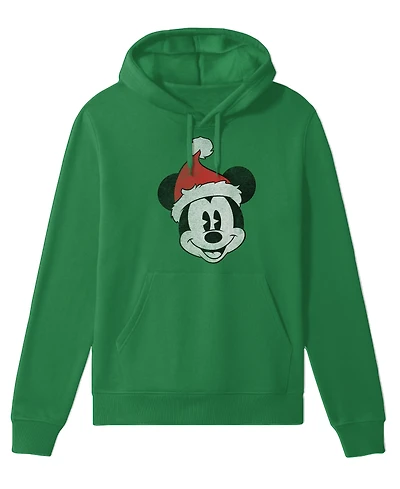 Hybrid Men's Santa Mickey Graphic Long Sleeve Hoodie