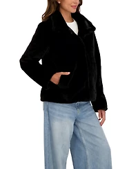 Sebby Collection Women's Short Faux Fur Jacket
