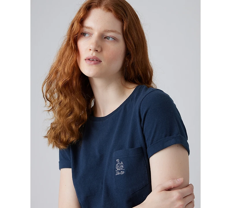 Levi's Women's Margot Cotton Embroidered-Trim T-Shirt