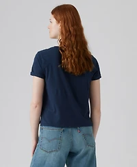 Levi's Women's Margot Cotton Embroidered-Trim T-Shirt