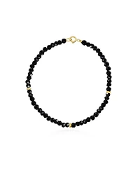 The Lovery Black Spinel Bead Bracelet 14K Gold