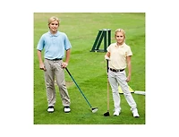 38 Inch 165CC Junior #3 Fairway Wood Golf Club with Fiberglass Shaft for Kids 11-14 - Blue