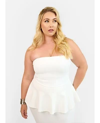 Rebdolls Plus Peplum Top