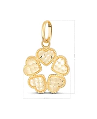 Devata Clover Heart Pendant in 14K Gold, approx. 2.0 grams