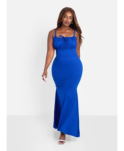 Rebdolls Women's Royal Blue Bodycon Maxi Dress