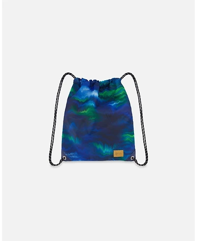 Deux par Deux Boy Drawstring Bag Aurora Borealis - Toddler|Child