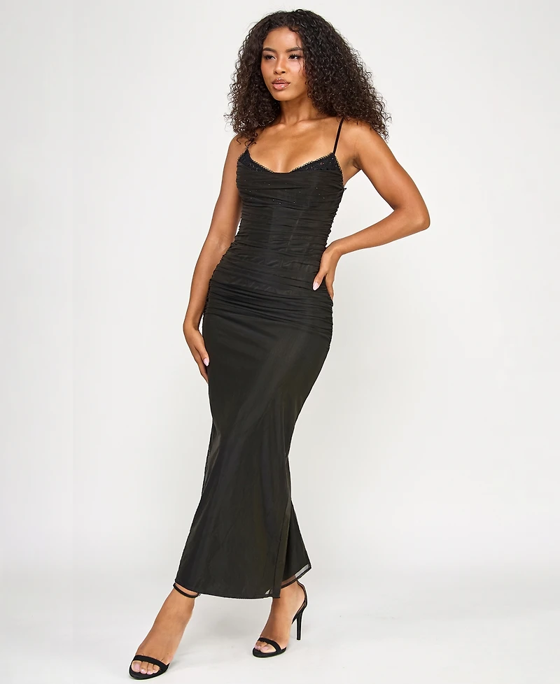 Seni & Cade Juniors' Scoop Neck Sleeveless Maxi