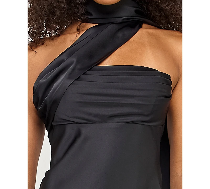 Seni & Cade Juniors' Sleeveless Scarf Gown
