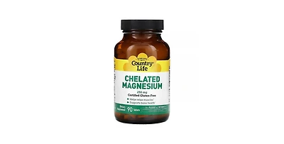 Country Life Chelated Magnesium, 250 Mg, 90 Tabs