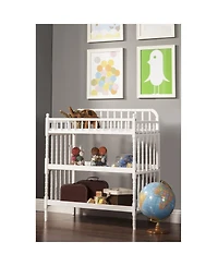 Slickblue Wood Changing Table with 1-Inch Waterproof Pad for Baby Diapering and Nursery Use