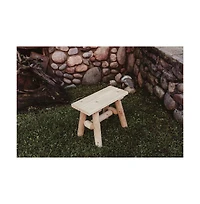 Contoured Comfort Cedar Log 23"" End Bench (pair)
