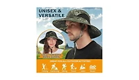 Multijoy Wide Brim Sun Hat, Upf 50+ Uv Protection Waterproof Packable Bucket Hat for Men & Women