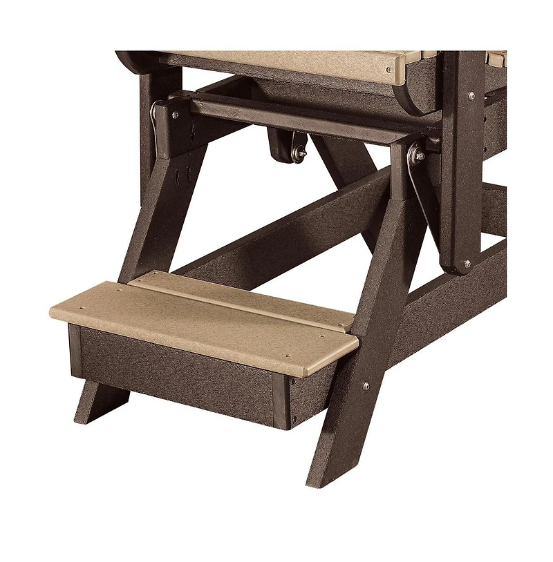 American Furniture Classics Fan Back Balcony Glider Made in the Usa- Cedar, Tudor Brown