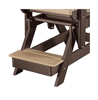 American Furniture Classics Fan Back Balcony Glider Made in the Usa- Cedar, Tudor Brown