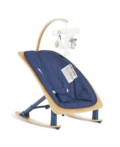 Evolur Tory 2-in-1 Rocker & Chair Light Gray