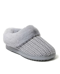 Dearfoams Women's Hannah Festive Knit Clog House Shoe Slipper