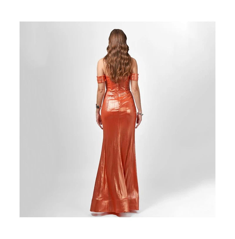 Bariano Women's Bridie Corset Drape Gown