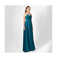 Bariano Hanna Open Back A Line Gown
