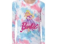 Barbie Girls' Princess Doll Unicorn Unisex Kids 2 Piece Sleep Pajama Set