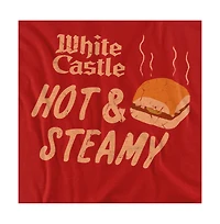 Logovision Men's White Castle Hot & Steamy T-Shirt