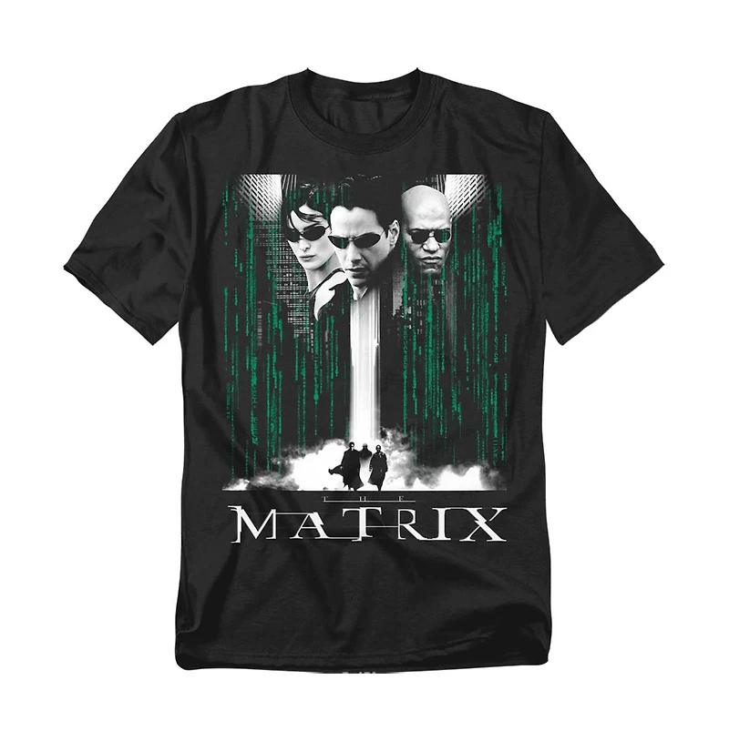 Logovision Men's The Matrix Neo, Morpheus, Trinity T-Shirt