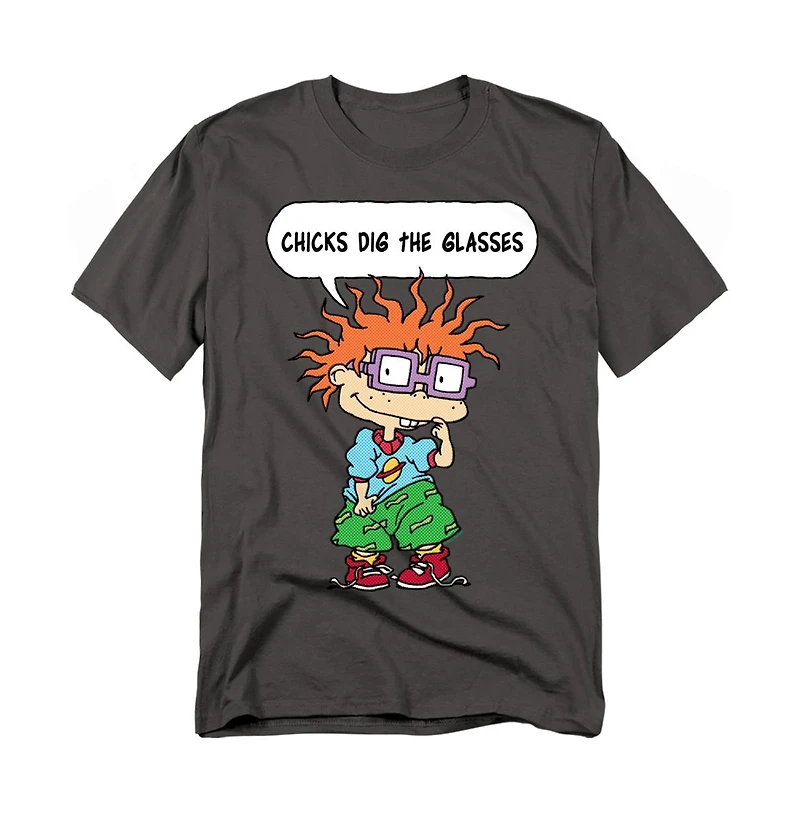 Logovision Men's Rugrats Chucky Chicks Dig The Glasses T-Shirt
