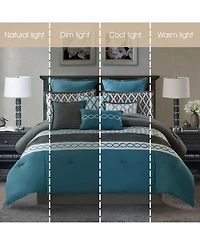 Stratford Park Caval Geometric Patchwork 12-Pc. Comforter Set