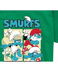 Smurfs Big Boys Comic Style Graphic T-Shirt