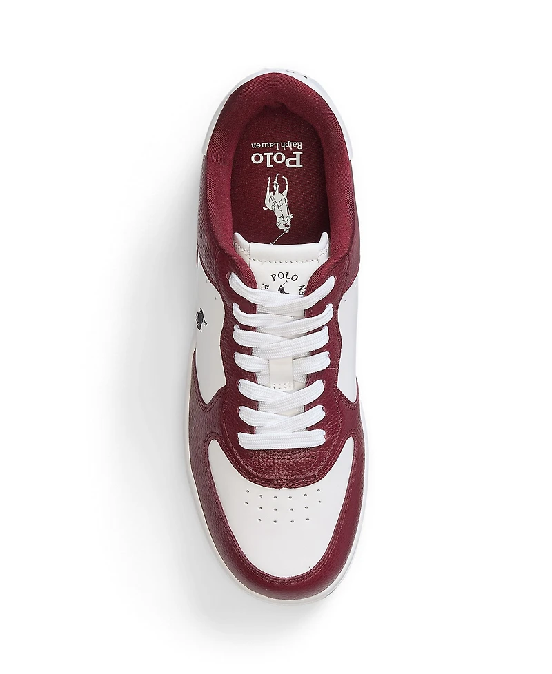 Polo Ralph Lauren Men's Masters Court Leather Low Rise Sneakers