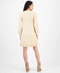 Sandra Darren Petite Cable-Knit Sweater Dress