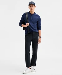 Alfani Men's Long Sleeve Quarter-Snap French Terry Sweatshirt, Macy's Exclusive