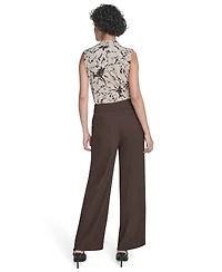 Calvin Klein Petite Solid Wide Leg Pants
