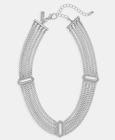 I.n.c. International Concepts Pave Multi-Chain Statement Necklace, 17" + 3" extender, Macy's Exclusive