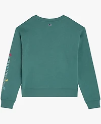 Champion Big Girls Pullover Crewneck Sweatshirt