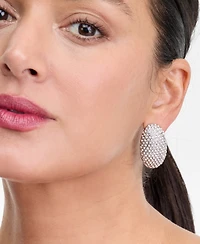 I.n.c. International Concepts Pave Oval Drop Earrings, Macy's Exclusive