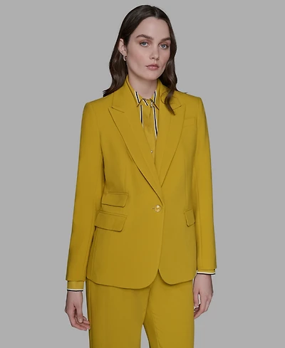 Karl Lagerfeld Paris Women's One-Button Blazer
