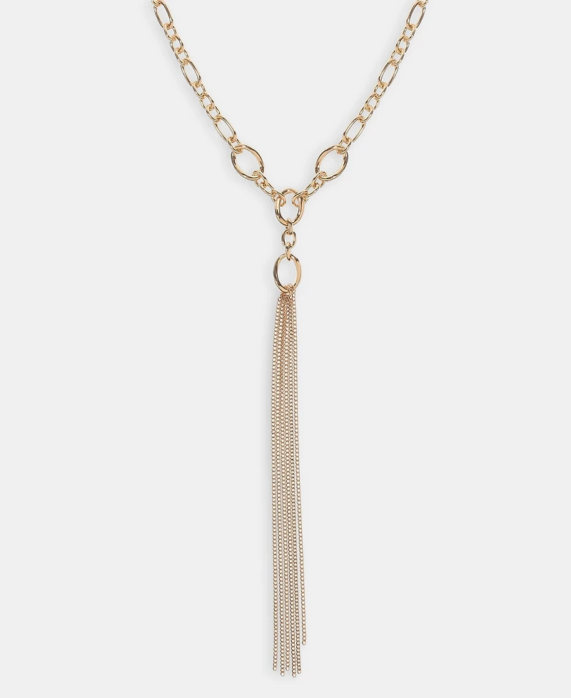 I.n.c. International Concepts Chain Tassel Lariat Necklace, 20" + 3" extender, Macy's Exclusive