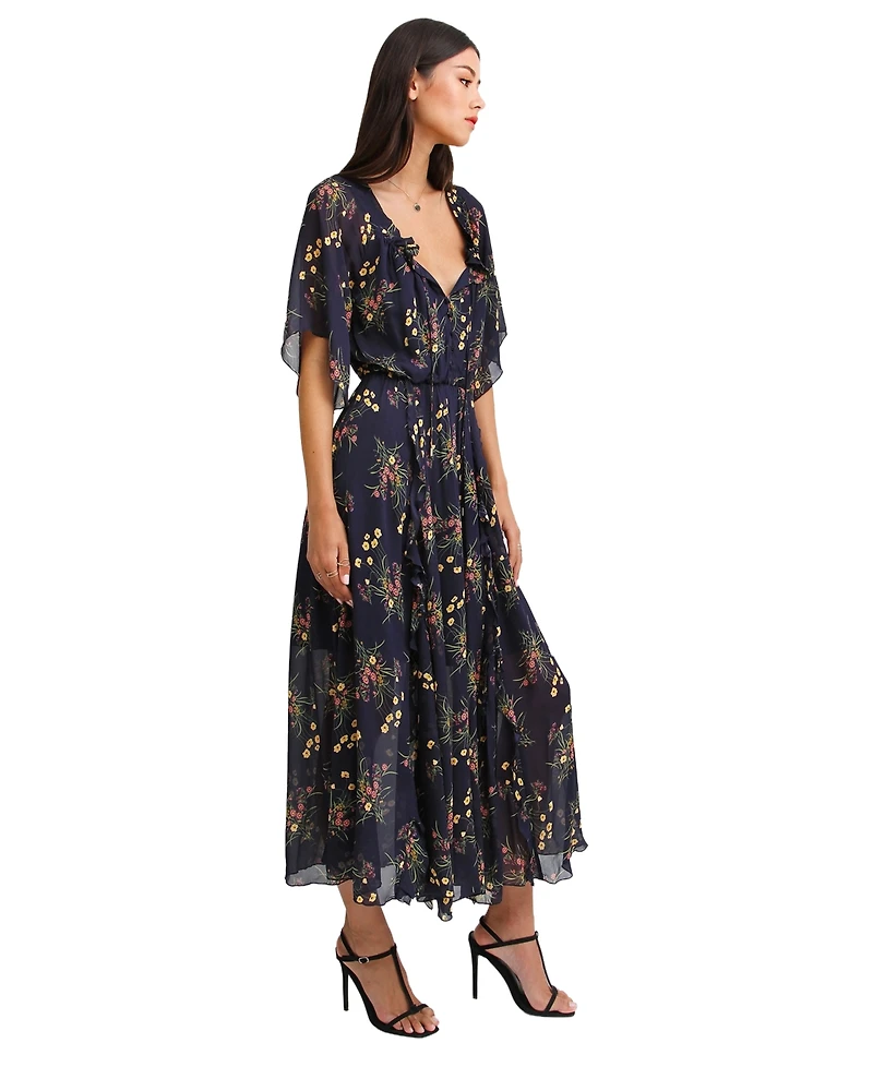 Belle & Bloom Women's Amour Amour Ruffled Midi Dress