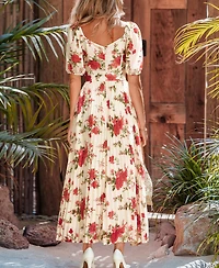 Cupshe Women's Meant to Be Floral Midi Beach Dress