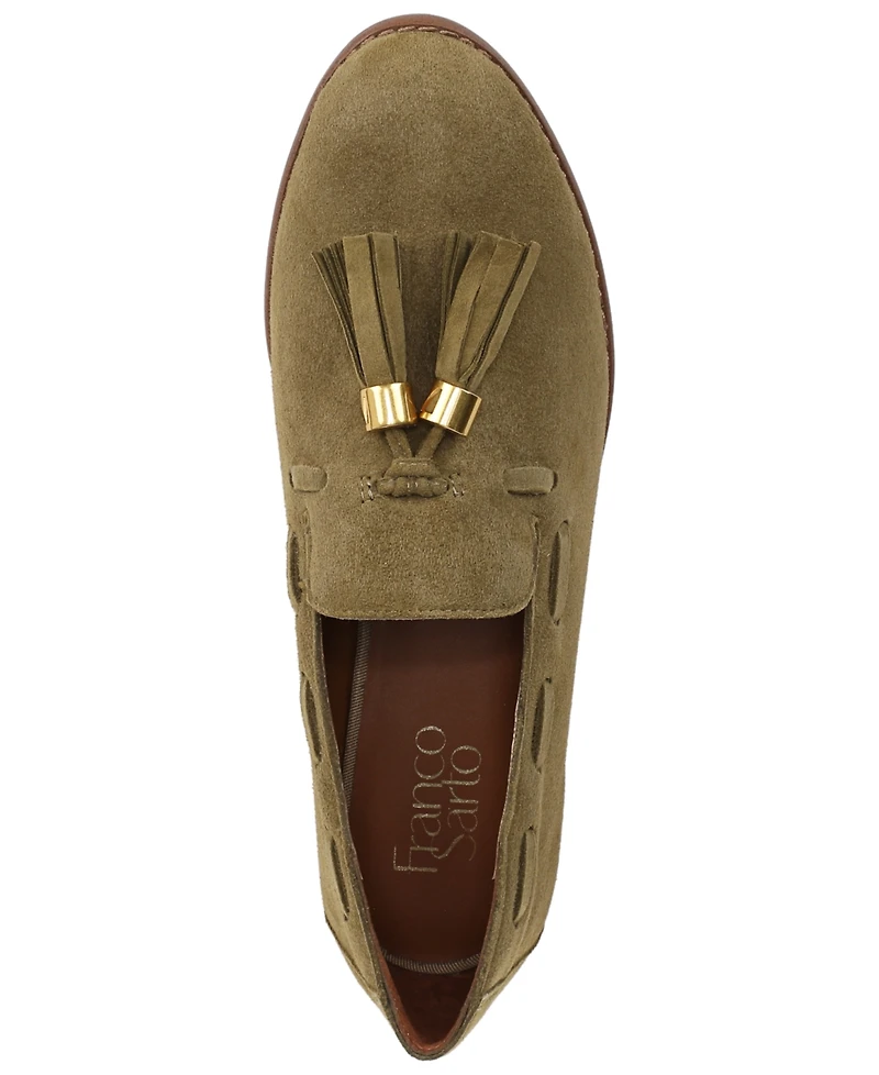 Franco Sarto Women's Hartlie Round Toe Low Profile Tassel Loafers