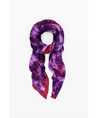 Desigual Women's Crinkled rectangular floral scarf