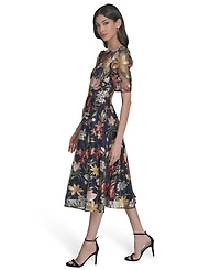 Eliza J Women's Boat Neck Short Sleeve Dress