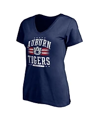 Fanatics Mto Label Women's Navy Auburn Tigers City Pride V-Neck T-Shirt