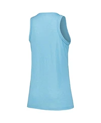 Soft as a Grape Women's Powder Blue Toronto Jays Gauze High Neck Tank Top